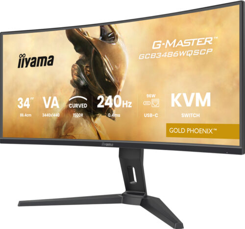 iiyama G-Master Gold Phoenix GCB3486WQSCP-B1 34" Ultra Wide Quad HD 240Hz VA Gaming monitor